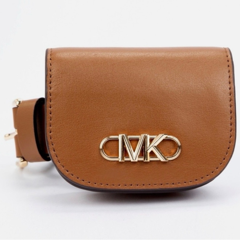 Michael Kors Sz Medium Brown Leather Belt Pouch Fanny Pack Bag AUTHENTIC NWT - Picture 5 of 5